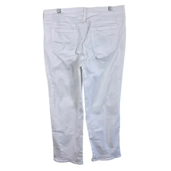 Torrid Cotton White Perfect Wide Leg Vintage Stretch Mid Rise Jeans Size 10T - Picture 7 of 13
